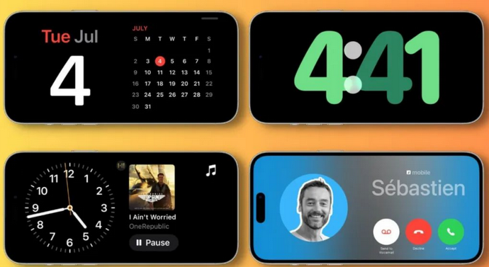 宛城苹果手机维修分享iOS17横屏充电待机显示有什么好处 