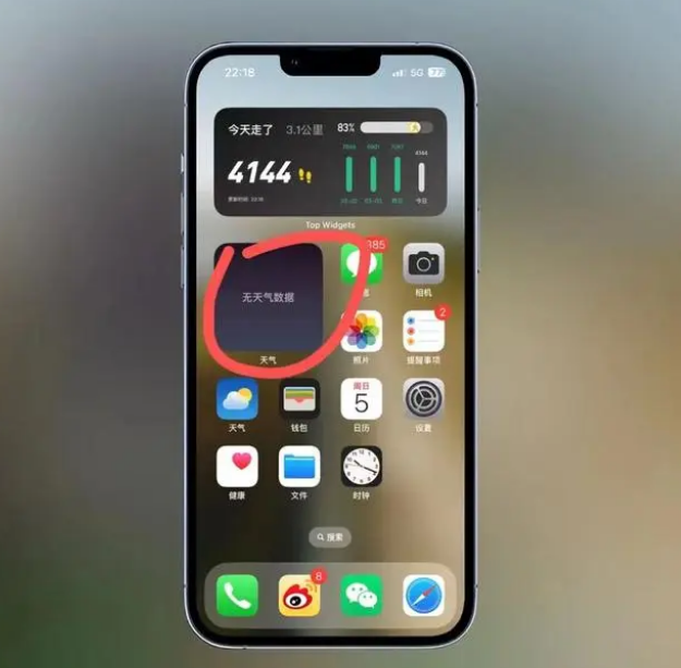 宛城苹果手机维修分享:iOS16主屏幕天气小组件无法正常工作怎么办？ 