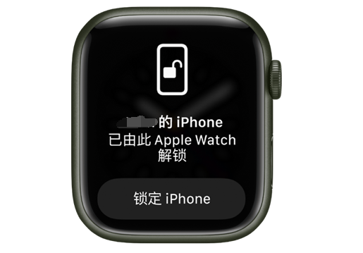 宛城苹果手机维修分享用 AppleWatch 解锁配备面容 ID 的 iPhone方法 