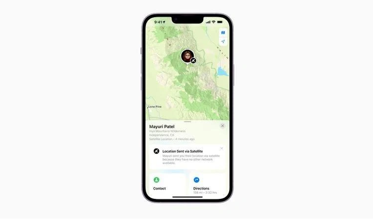 宛城苹果14维修分享iPhone14系列中 FindMy功能通过卫星分享位置方法教程 